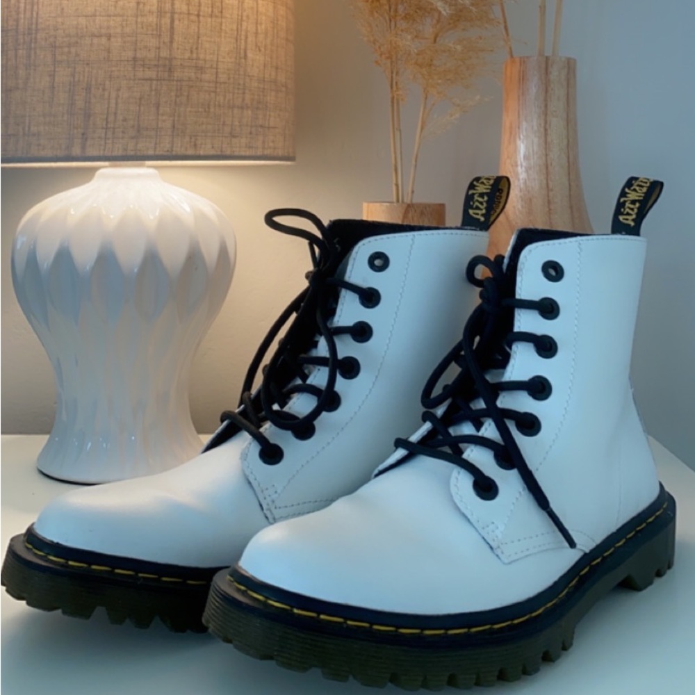 White Doc Martens size 8 wore twice